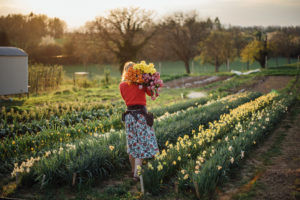 Businessfotografie von Blumenbauerin bei Freiburg entstanden bei Businessreportage