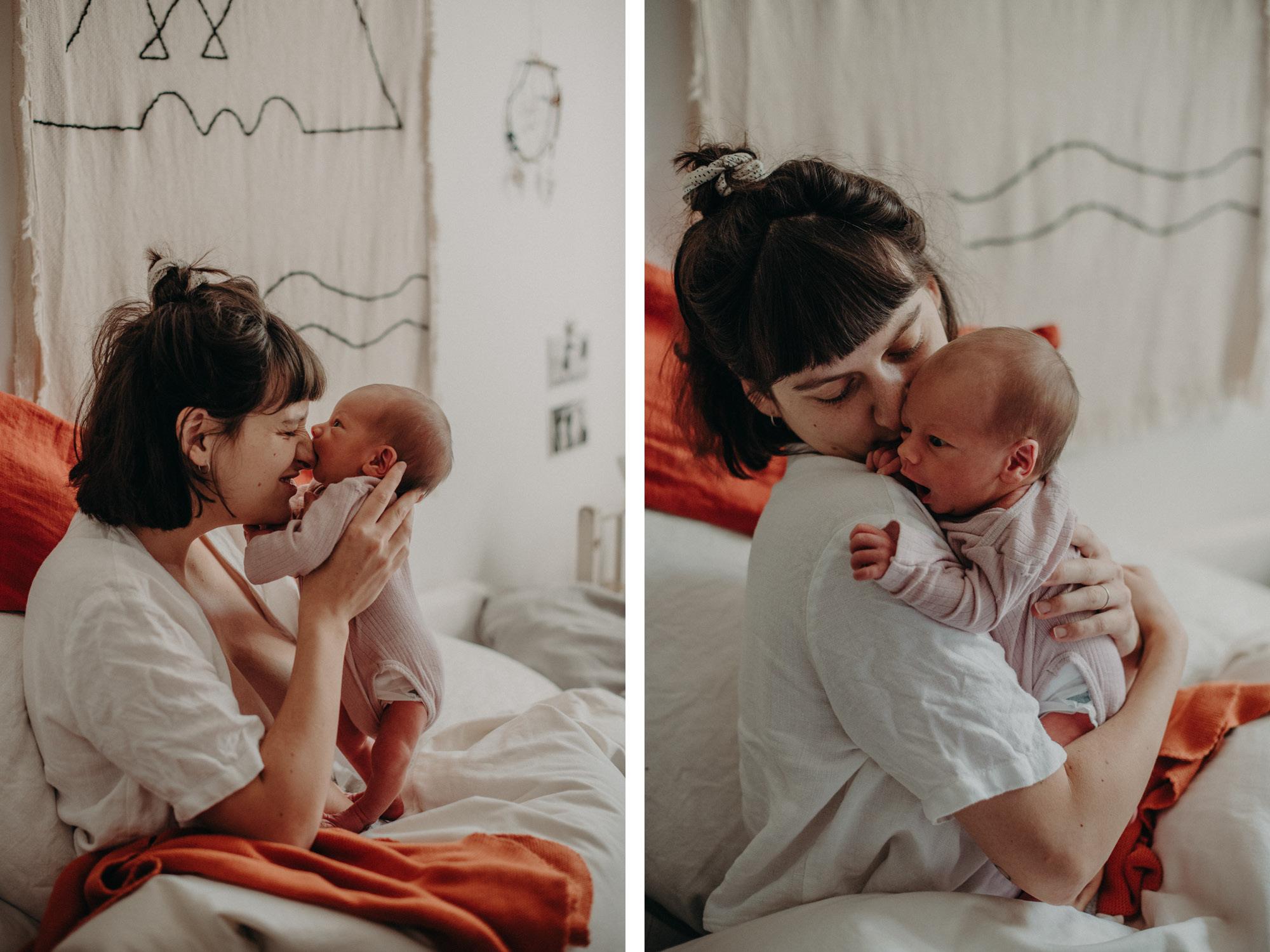 Neugeborenenfoto mit Mutter, fotograf in basel