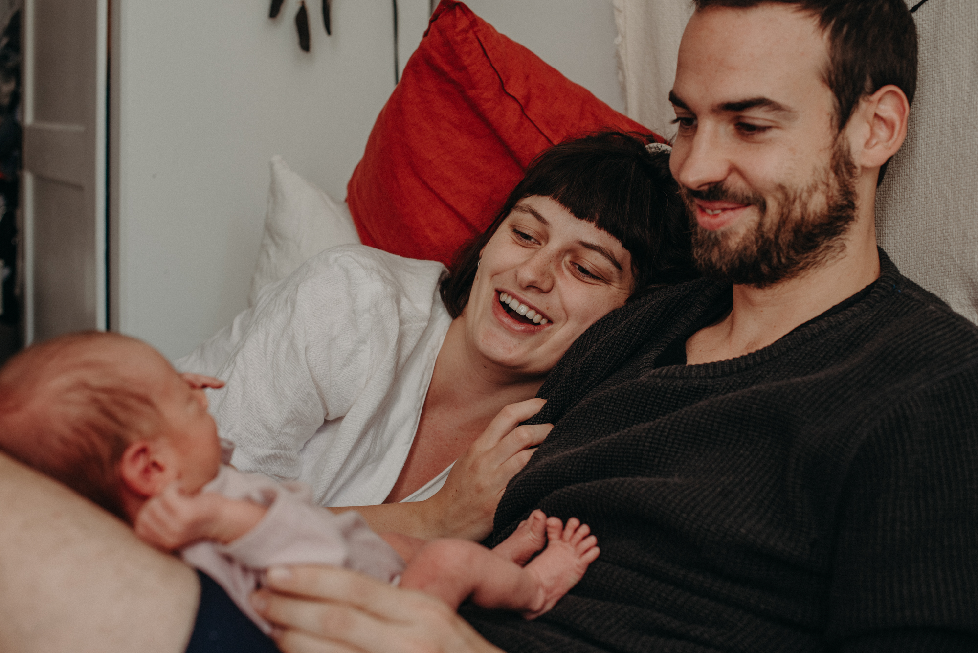 Familienfoto mit Neugeborenen, portraitfotografie basel